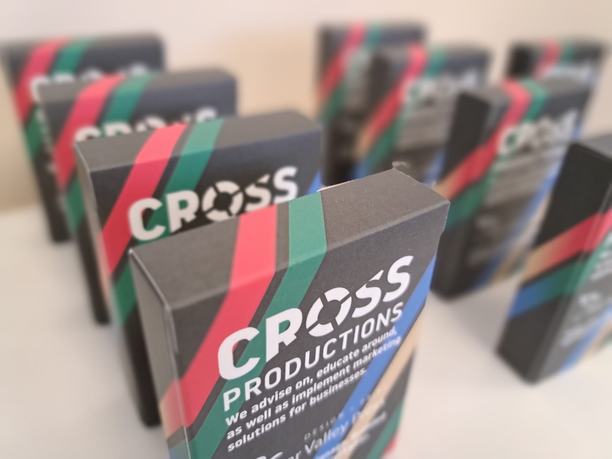 Cross Productions digital marketing strategy playing cards